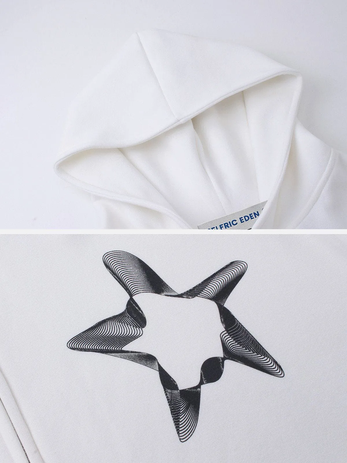 Aelfric Eden 3D Star Print ZIP UP Hoodie sold by Aelfric Eden product image thumbnail 4