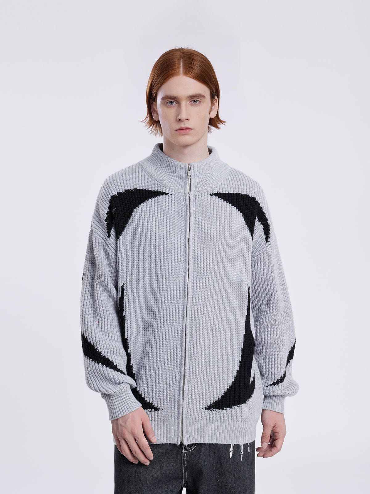 Aelfric Eden Color Blocking Stand Collar Cardigan sold by Aelfric Eden product image thumbnail 2