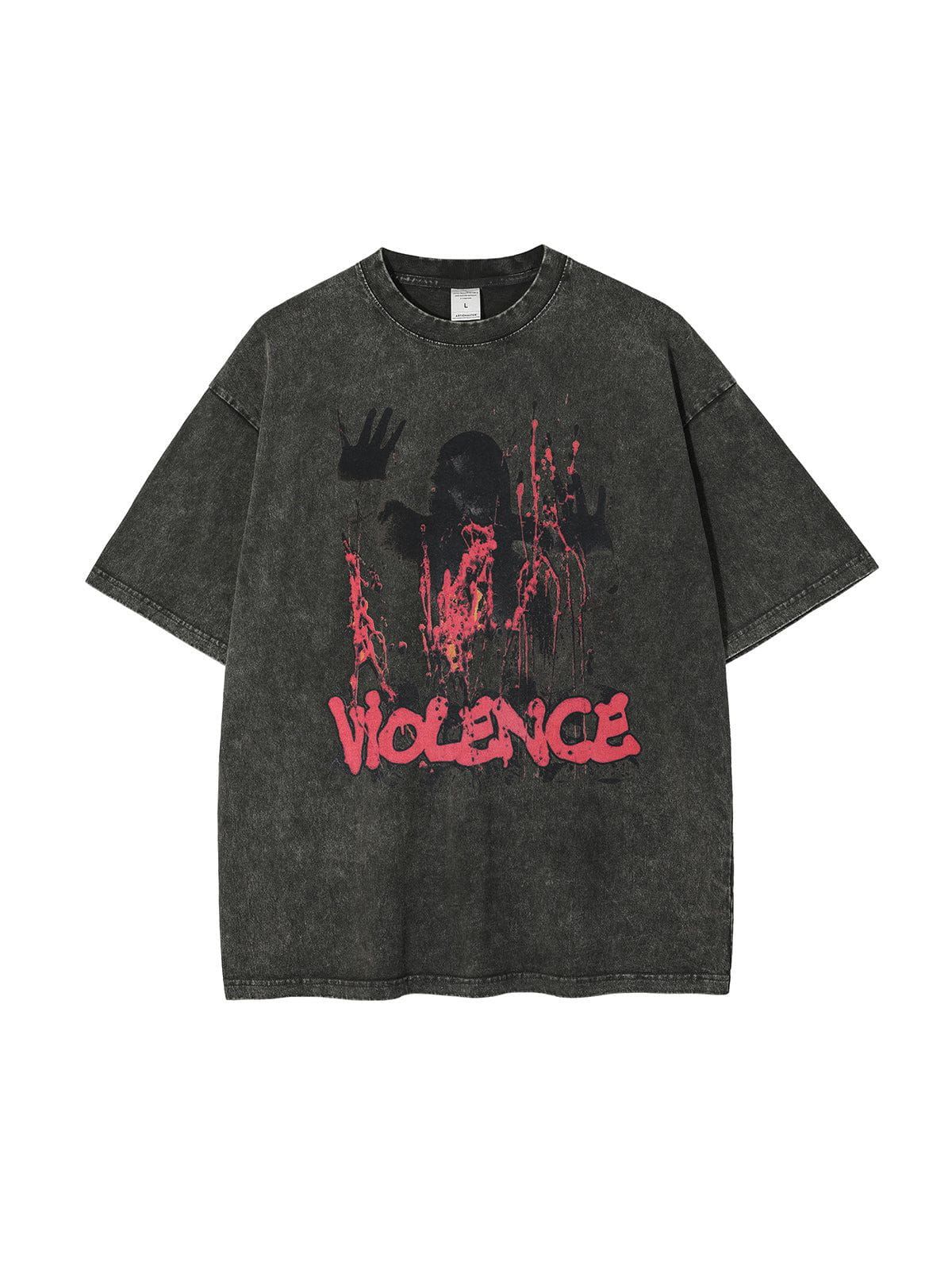 Aelfric Eden violence Print Washed Tee(US ONLY) sold by Aelfric Eden