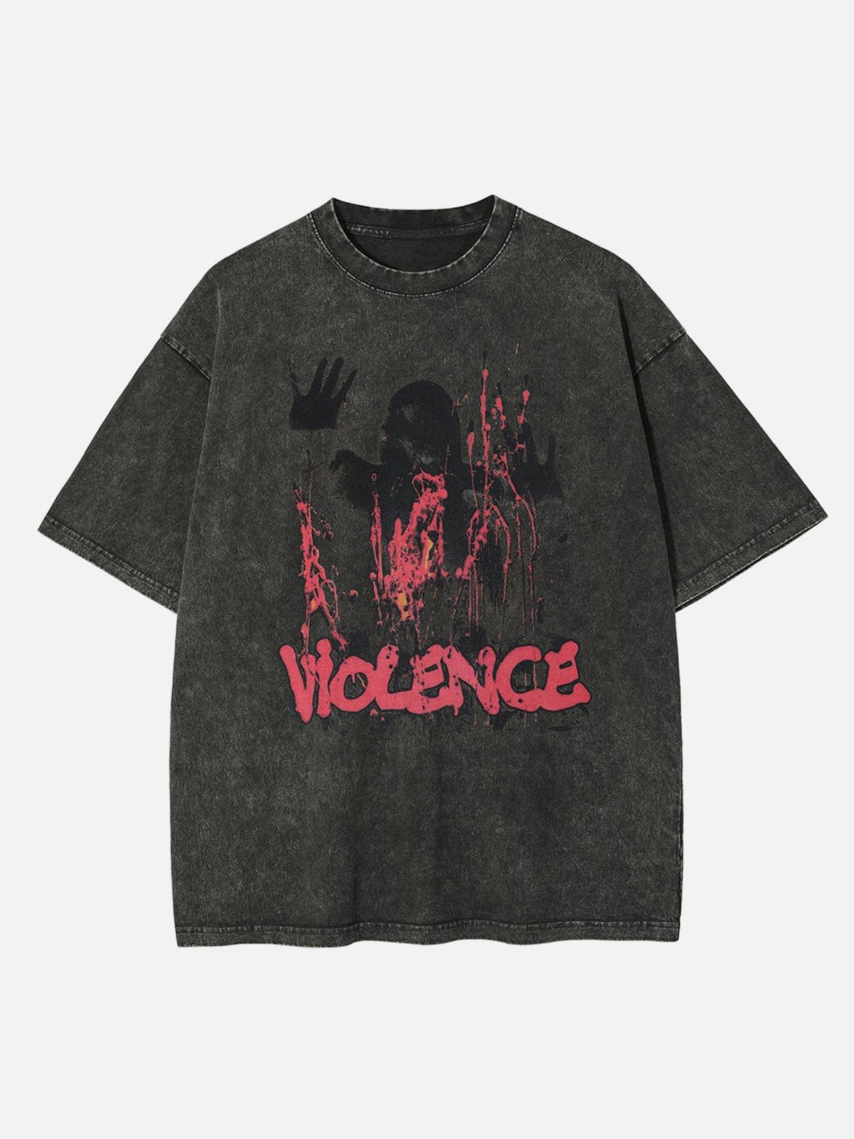 Aelfric Eden violence Print Washed Tee sold by Aelfric Eden