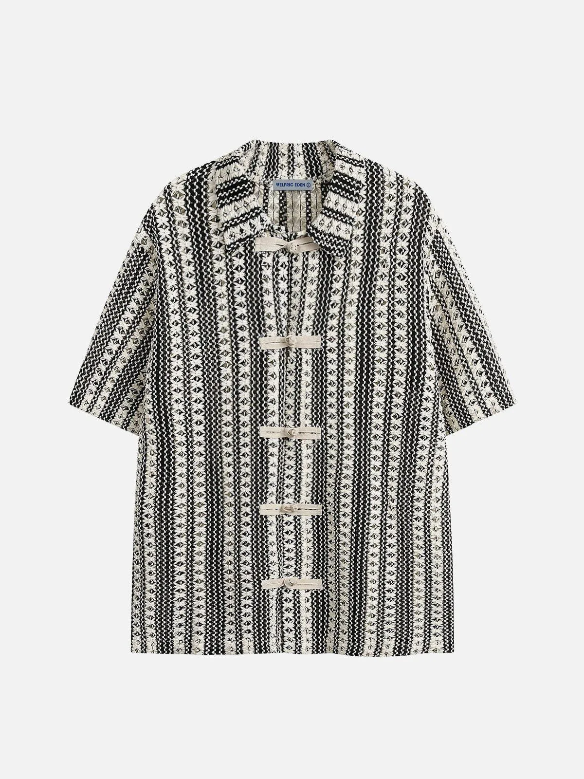 Aelfric Eden Flower Cut-Out Short Sleeve Shirt sold by Aelfric Eden