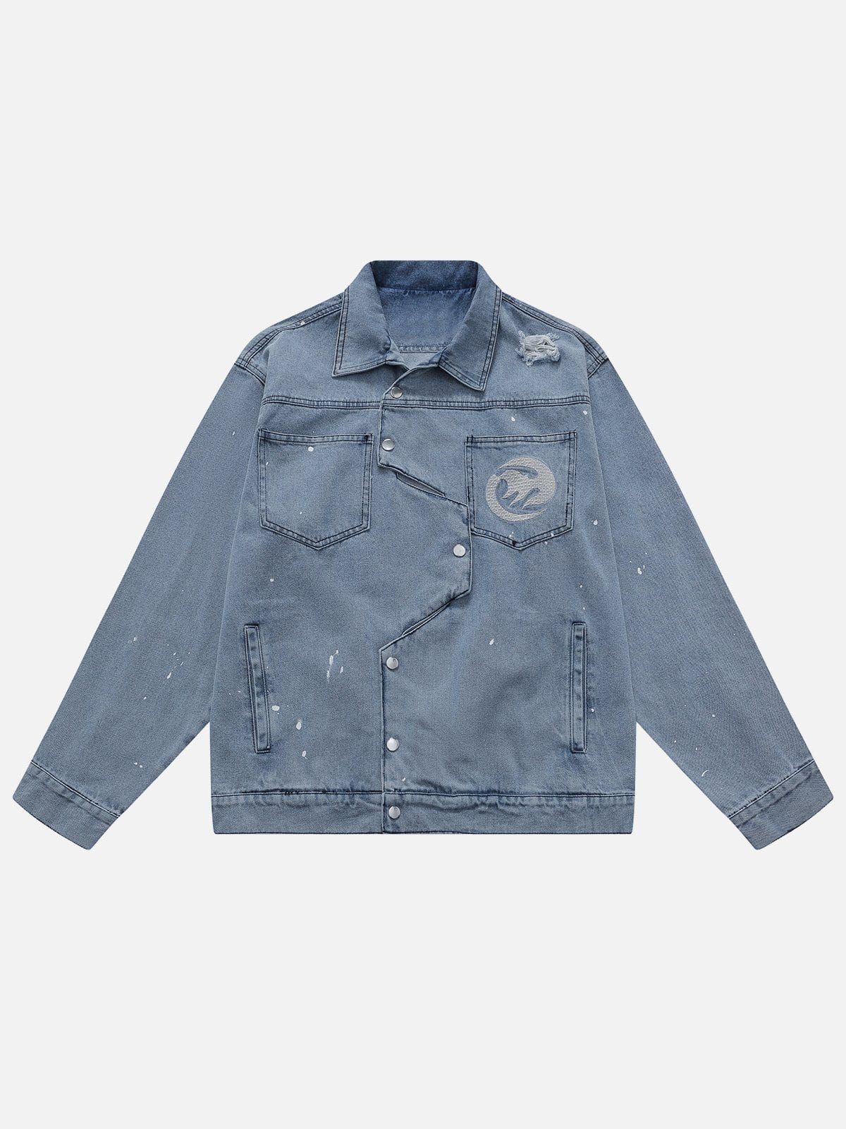 Aelfric Eden Irregular Placket Denim Jacket sold by Aelfric Eden