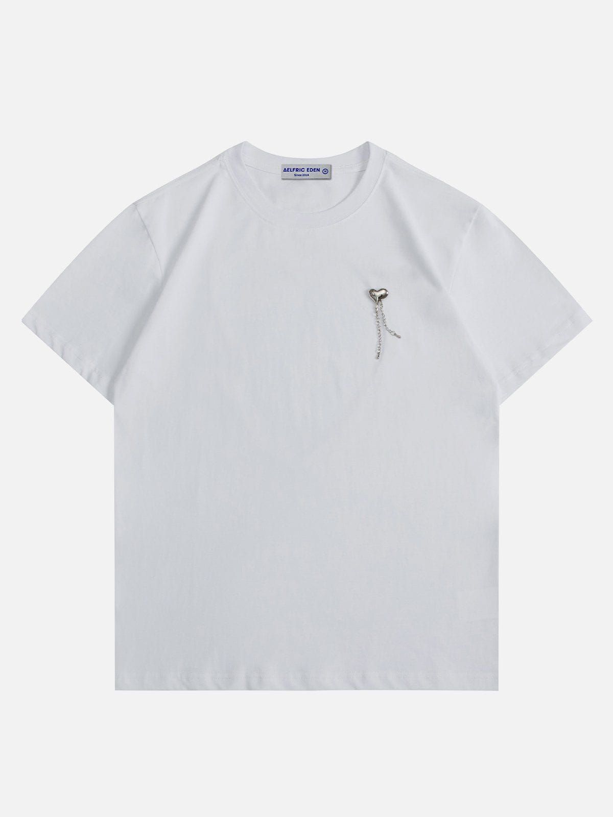 Heart Rhinestone Application Cut-out Tee sold by Aelfric Eden product image thumbnail 4