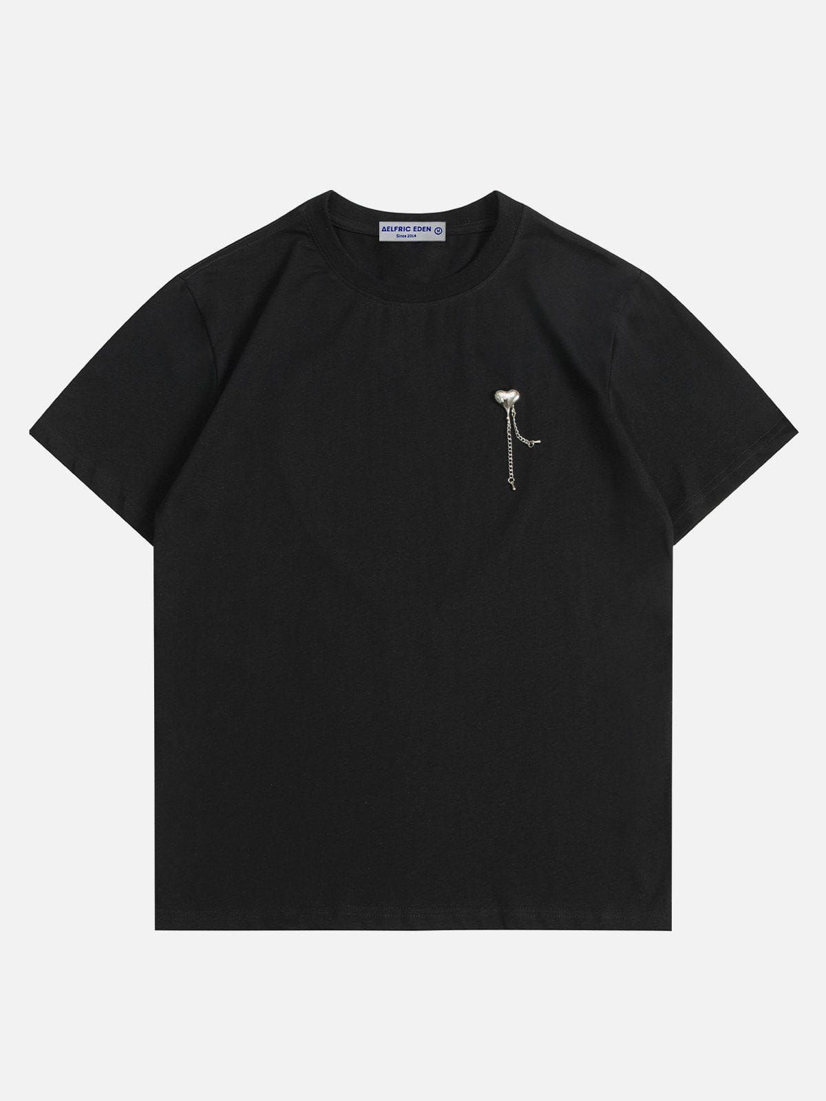 Heart Rhinestone Application Cut-out Tee sold by Aelfric Eden product image thumbnail 6