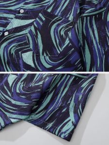 Aelfric Eden Irregular Geometric Print Short Sleeve Shirts sold by Aelfric Eden