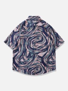 Aelfric Eden Irregular Geometric Print Short Sleeve Shirts sold by Aelfric Eden