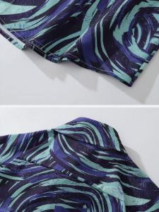 Aelfric Eden Irregular Geometric Print Short Sleeve Shirts sold by Aelfric Eden