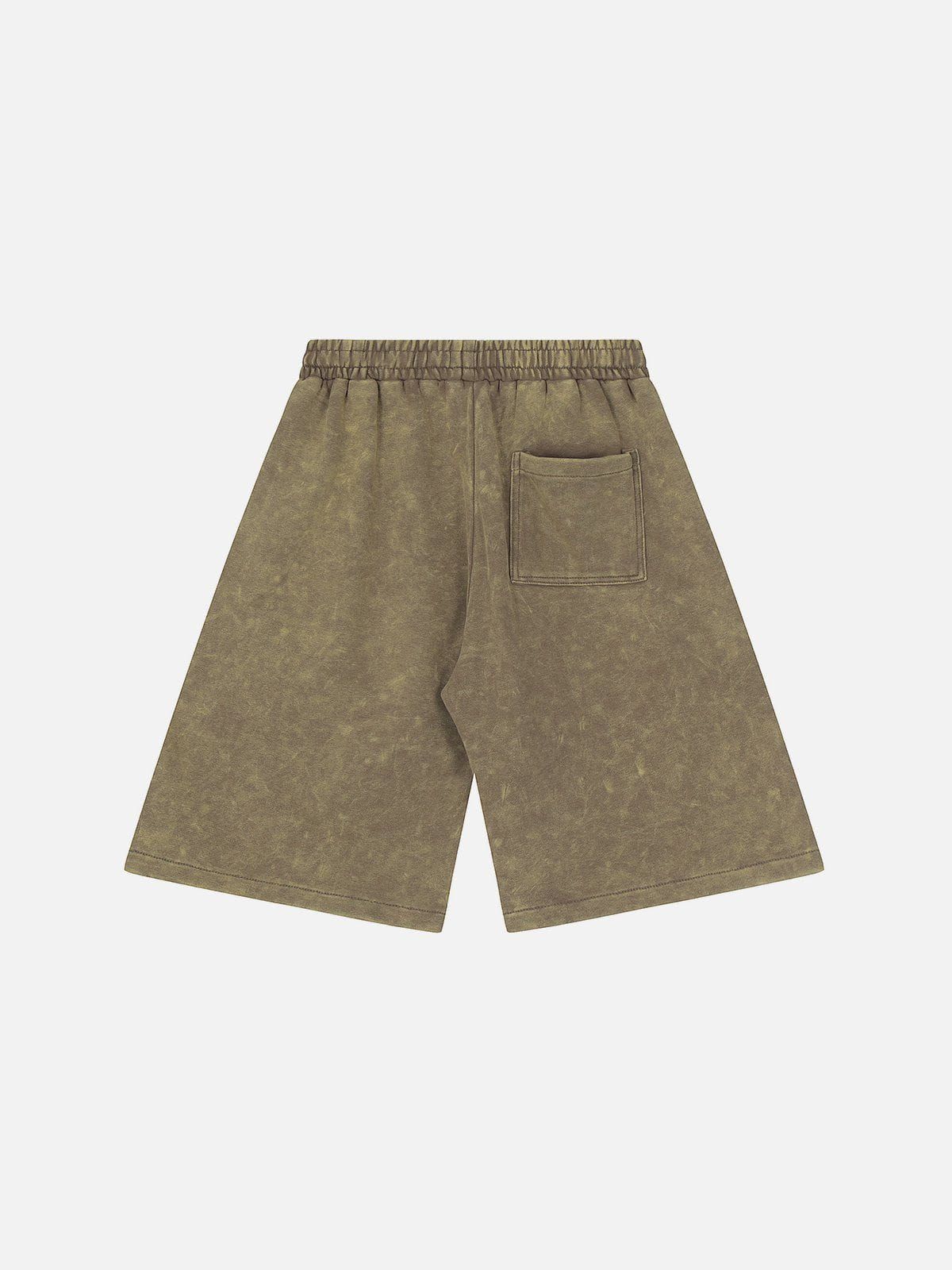 Aelfric Eden Letter Embroidery Shorts sold by Aelfric Eden product image thumbnail 4