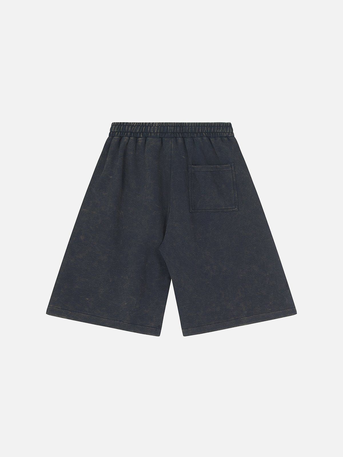 Aelfric Eden Letter Embroidery Shorts sold by Aelfric Eden product image thumbnail 6