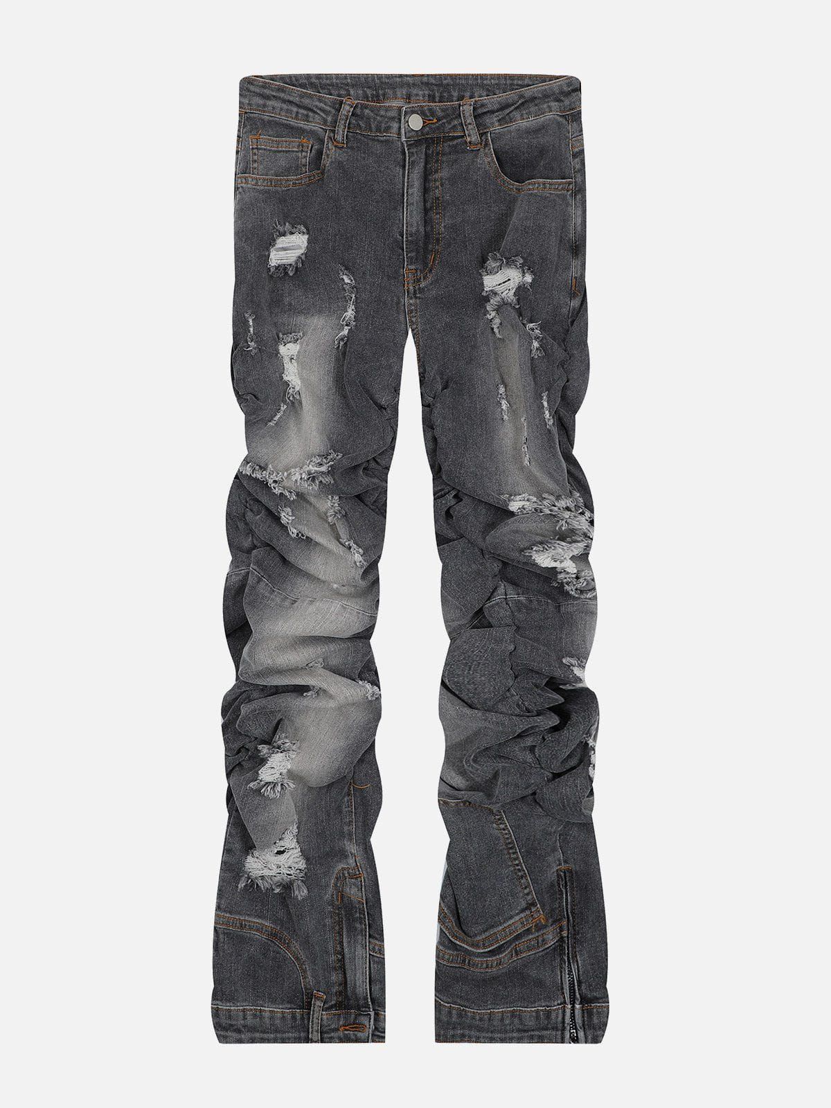 Aelfric Eden Multi Wrinkle Distressed Jeans sold by Aelfric Eden product image thumbnail 4