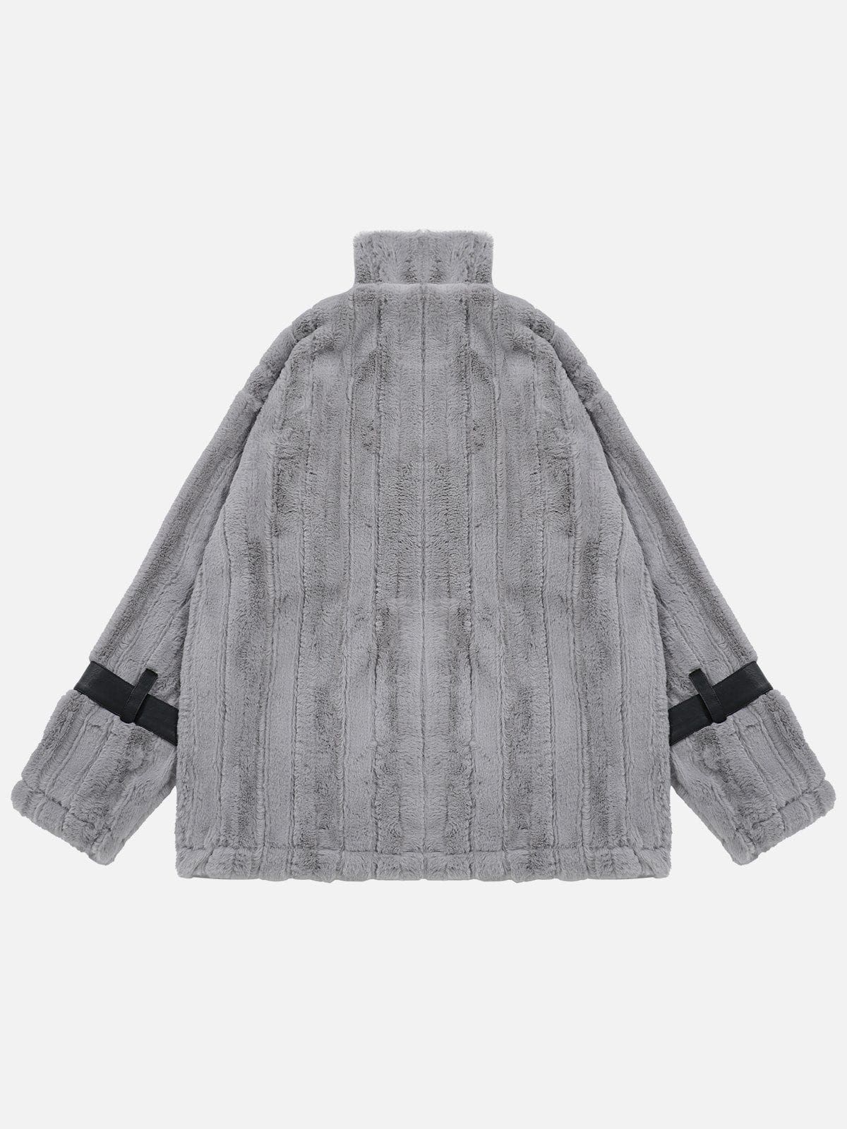 Aelfric Eden PU Patchwork Sherpa Coat sold by Aelfric Eden product image thumbnail 3