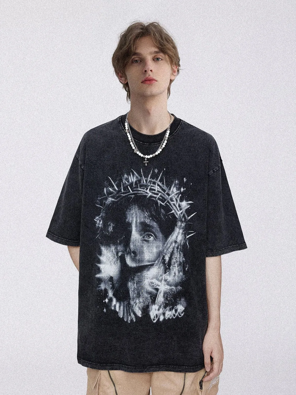 Aelfric Eden Portrait Print Washed Tee sold by Aelfric Eden product image thumbnail 2