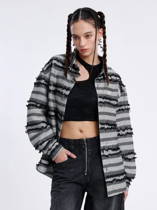 Aelfric Eden Striped Fringe Long Sleeve Shirt made by Aelfric Eden