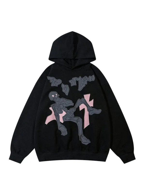[US Only] Aelfric Eden Sleeping Skeleton Print Hoodie sold by Aelfric Eden