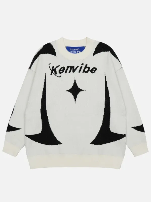 Aelfric Eden Racing Jacquard Graphic Sweater sold by Aelfric Eden