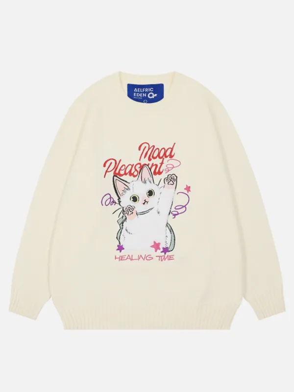 Aelfric Eden Cat Flocking Sweater sold by Aelfric Eden