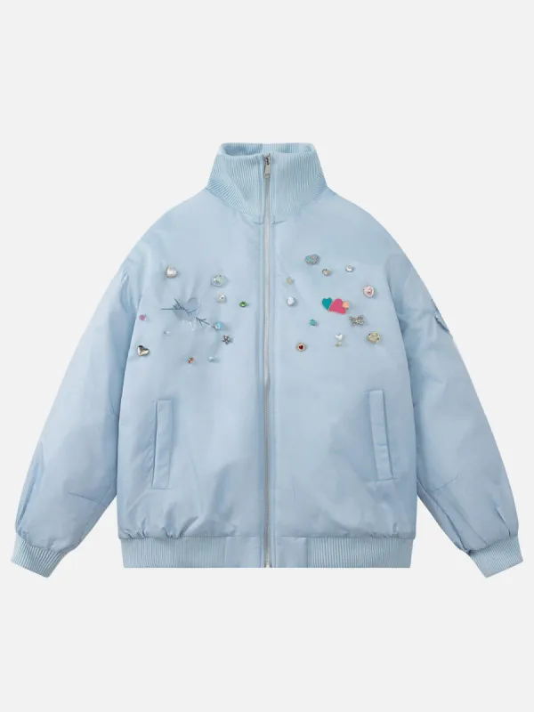 Aelfric Eden Rhinestone Ornament Winter Coat sold by Aelfric Eden