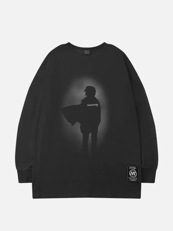 Aelfric Eden Graffiti Shadow Print Sweatshirt sold by Aelfric Eden