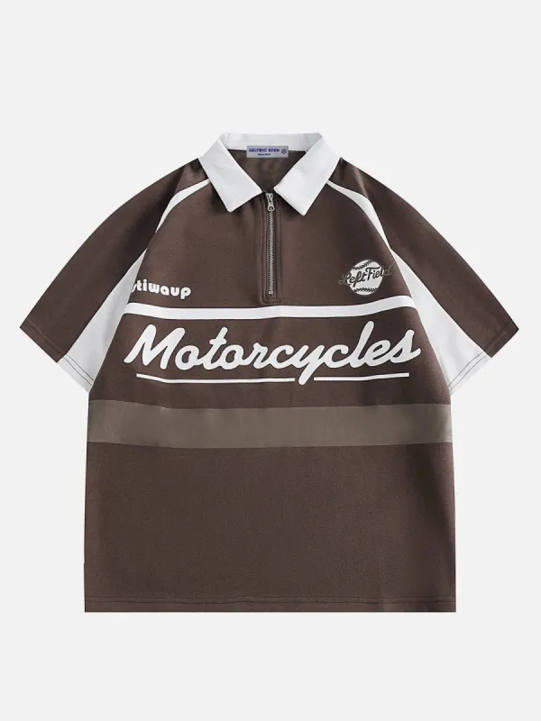 Aelfric Eden Racing Zip Up Polo Tee sold by Aelfric Eden