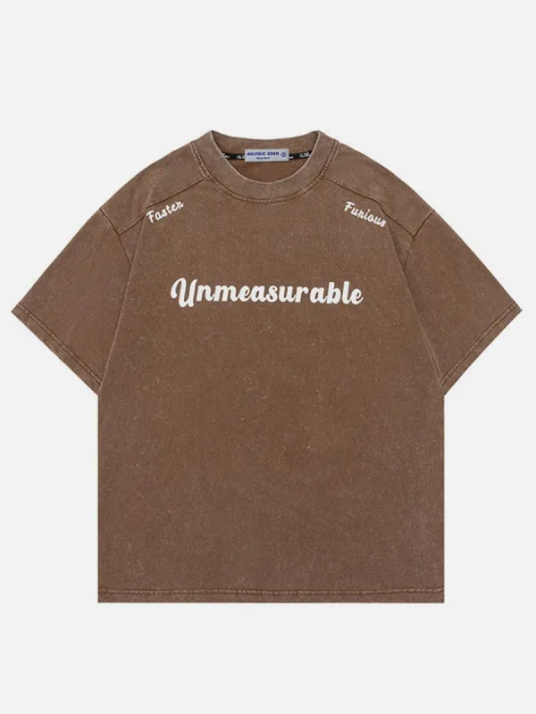 Aelfric Eden Washed Letters Print Tee sold by Aelfric Eden