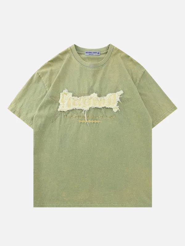 Aelfric Eden Star Applique Embroidery Tee sold by Aelfric Eden