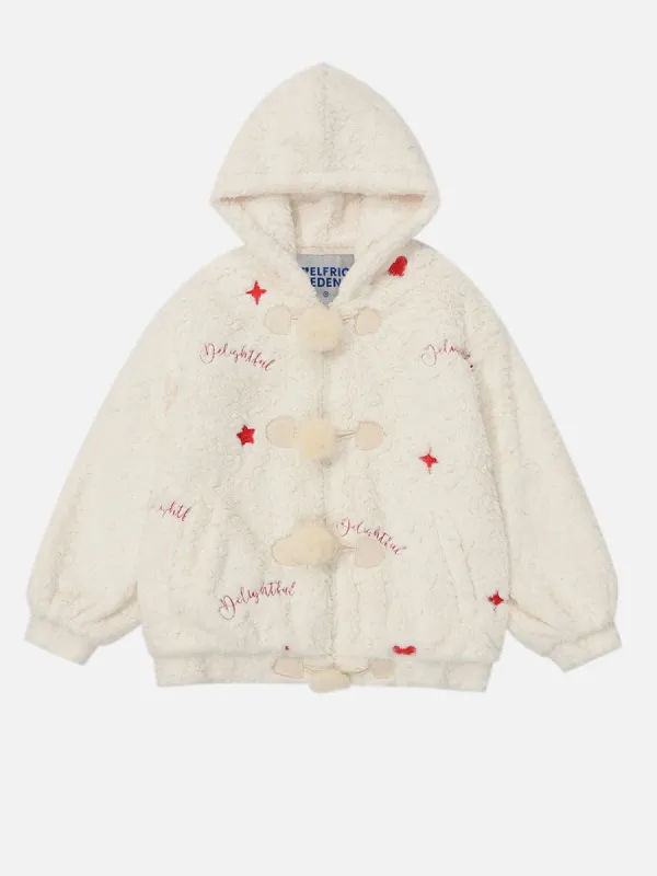 Aelfric Eden Star Patch Hooded Fleece Coat sold by Aelfric Eden