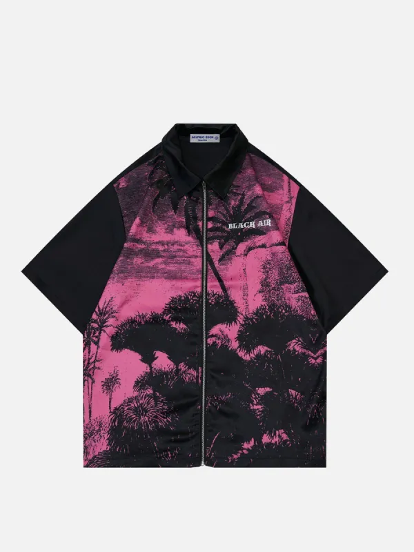 Aelfric Eden ZIP UP Vintage Short Sleeve Shirts sold by Aelfric Eden