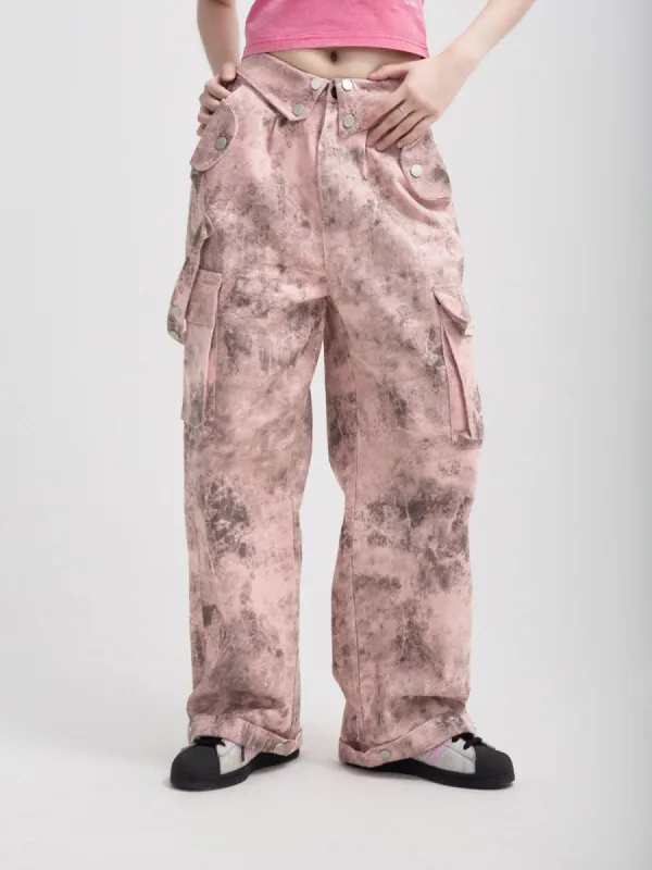 Tie Dye Big Pocket Cargo Pants sold by Aelfric Eden