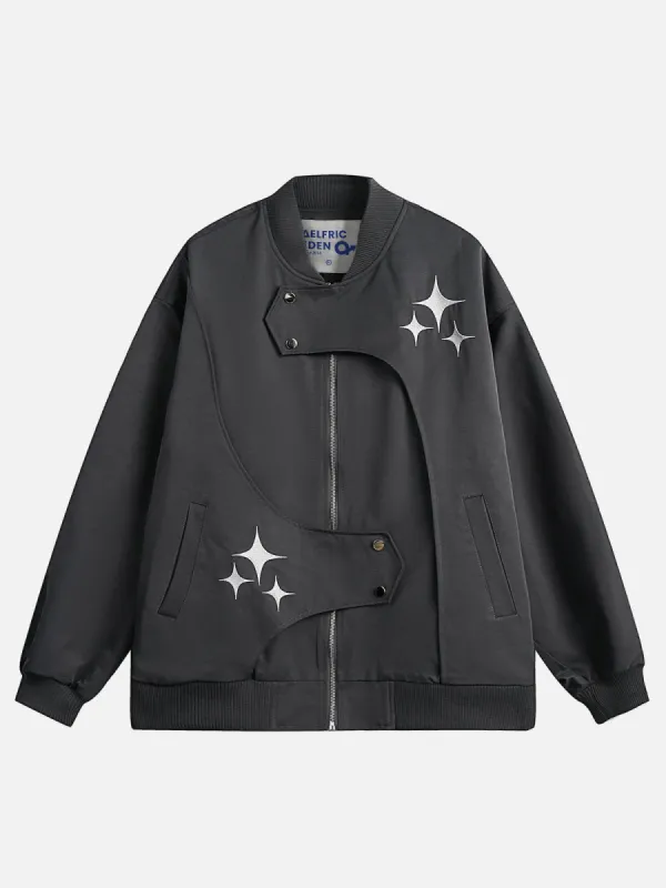 Aelfric Eden Embroidery Star Zip Up Jacket sold by Aelfric Eden