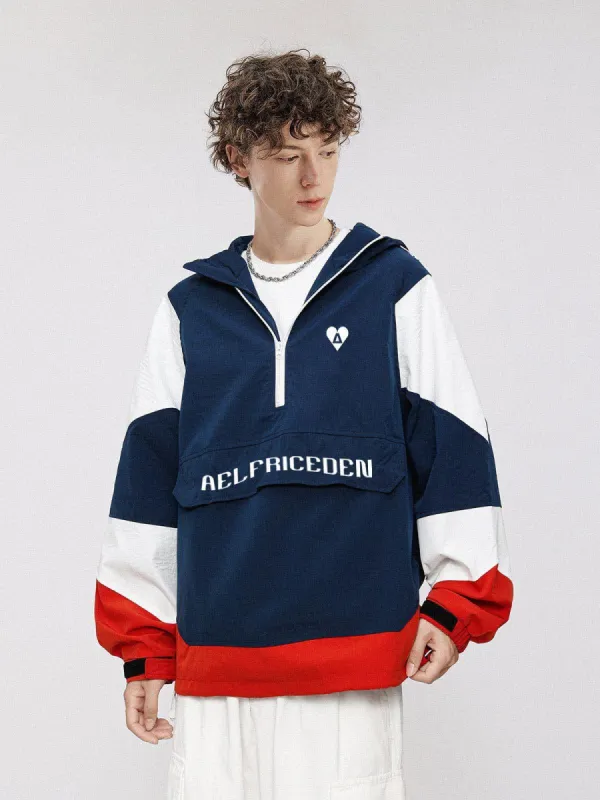 Aelfric Eden Patchwork Half Zip Up Hoodie sold by Aelfric Eden