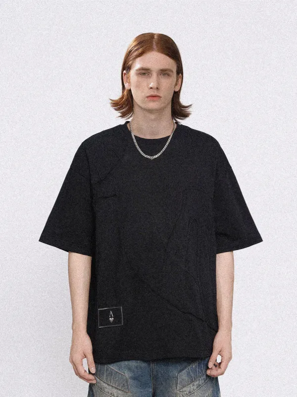 Aelfric Eden Love & Peace Embroidered Patch Solid Tee sold by Aelfric Eden