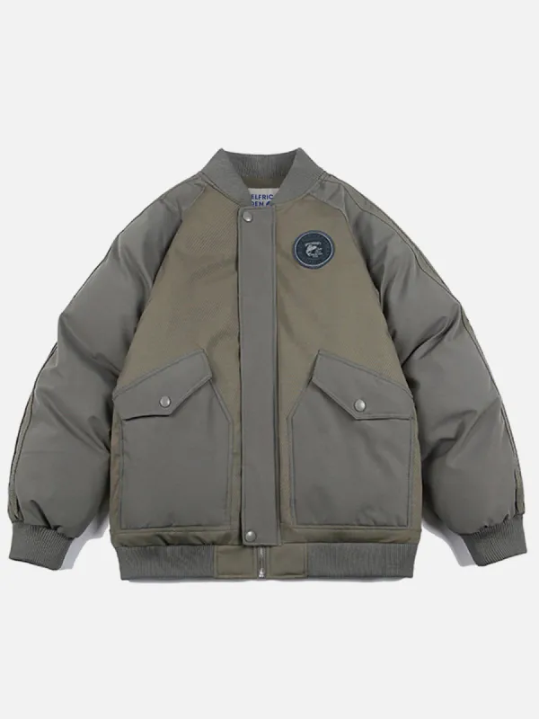 Aelfric Eden Spliced Baseball Collar Winter Coat sold by Aelfric Eden