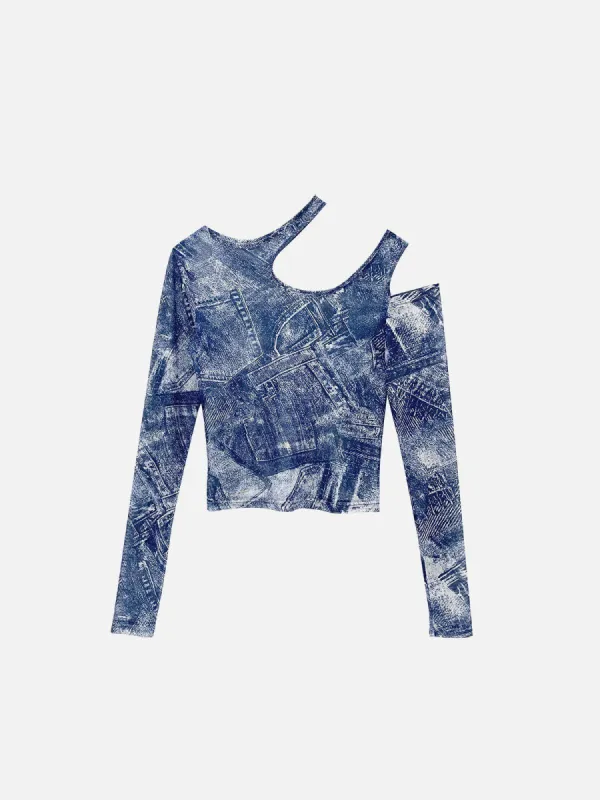 Irregular Cut Out Long Sleeve made by Aelfric Eden