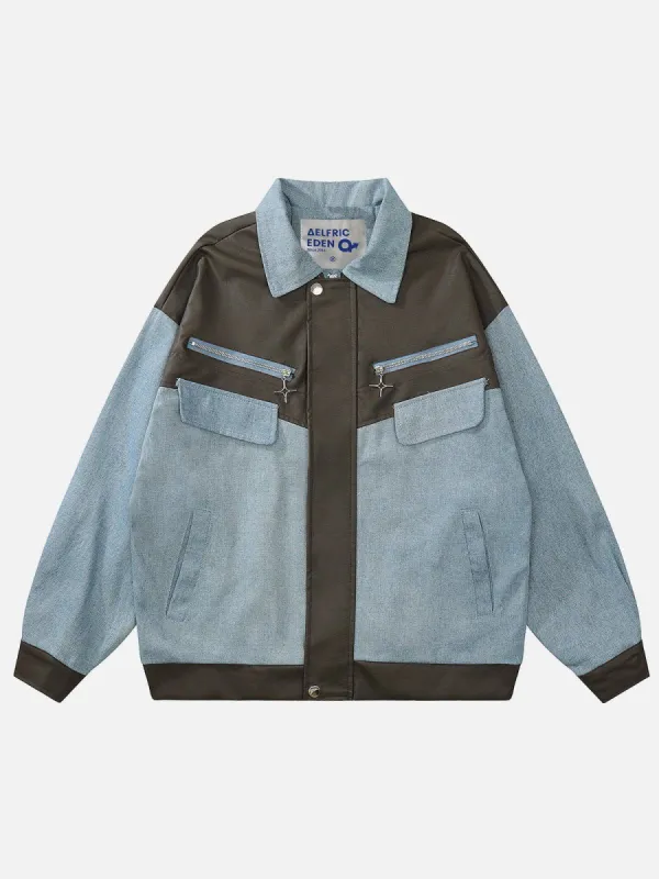 Aelfric Eden Color Blocking Patchwork Jacket sold by Aelfric Eden