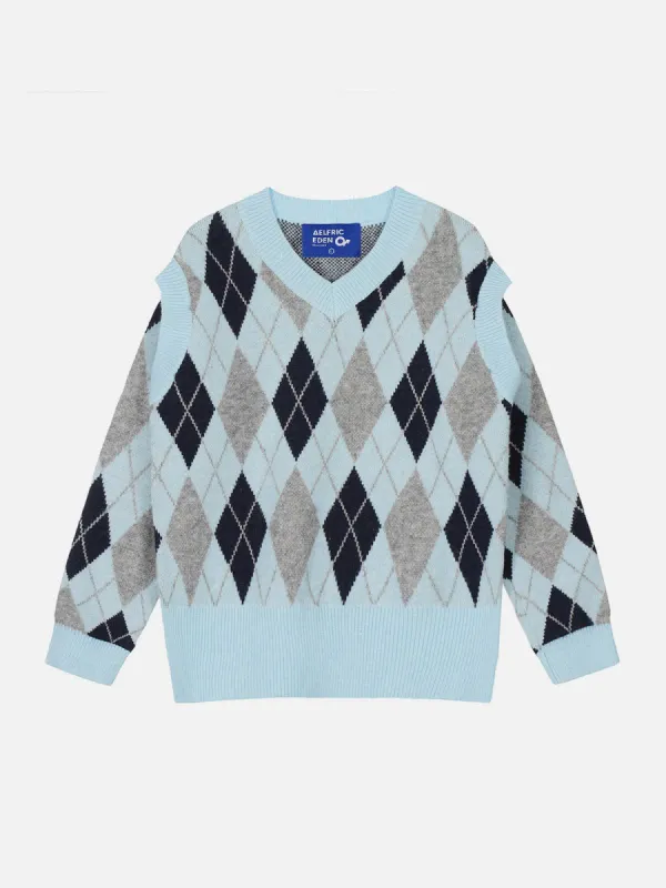 Aelfric Eden Detachable Argyle Sweater sold by Aelfric Eden