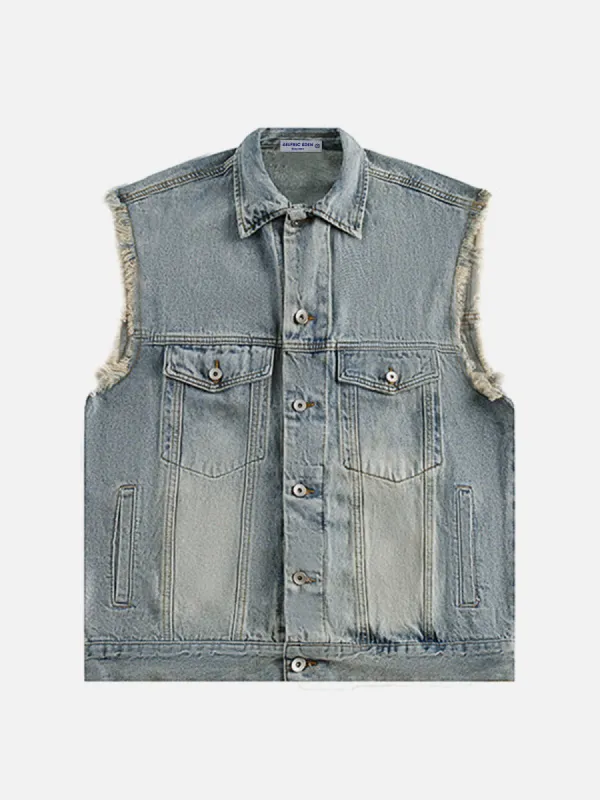 Aelfric Eden Fringe Denim Vest sold by Aelfric Eden