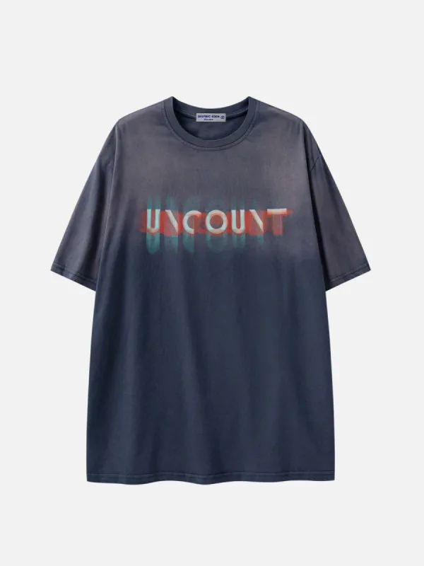 Aelfric Eden Blurring Alphabet Tee sold by Aelfric Eden