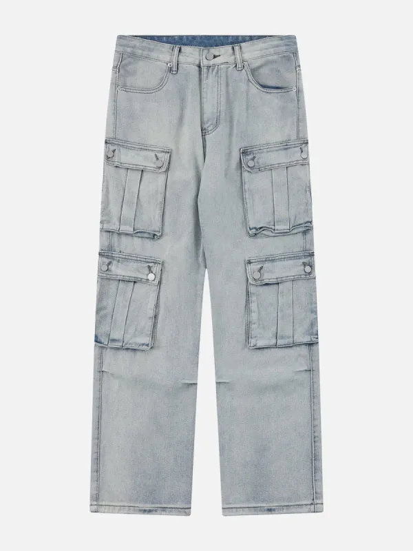 Aelfric Eden Multi Pocket Denim Cargo Pants sold by Aelfric Eden