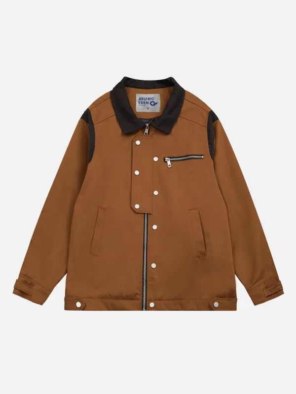 Aelfric Eden Button Color Blocking Jacket sold by Aelfric Eden