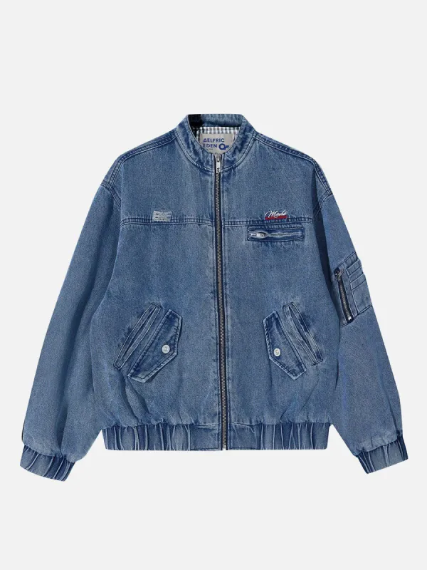 Aelfric Eden Multi Pocket Denim Jacket sold by Aelfric Eden