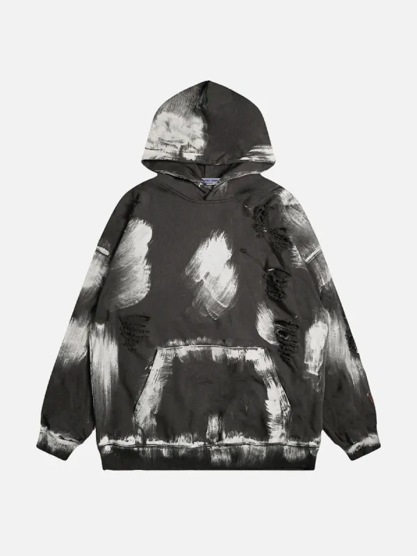 Aelfric Eden Washed Graffiti Distressed Hoodie sold by Aelfric Eden