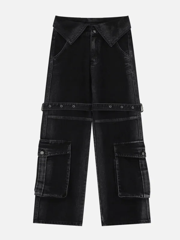 Aelfric Eden Big Pocket Fold-over Washed Jeans sold by Aelfric Eden