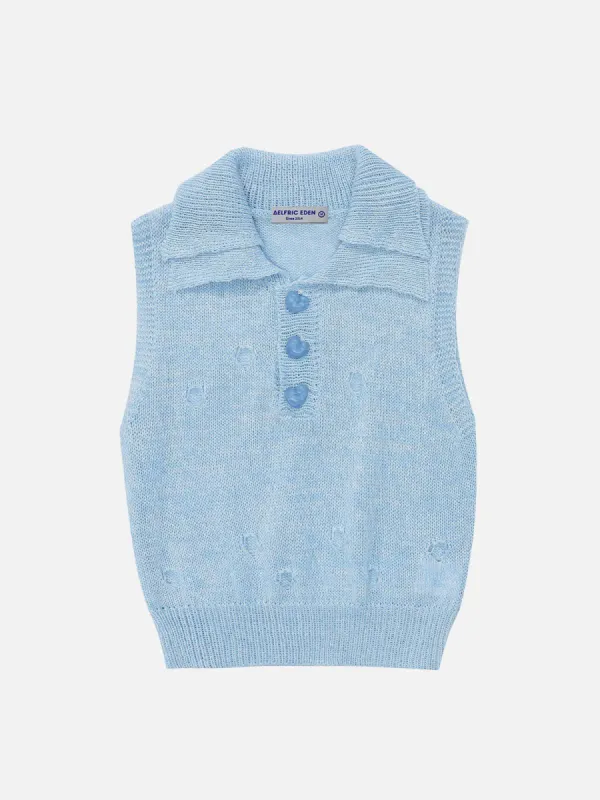 Solid Knit Distressed Tank Top sold by Aelfric Eden