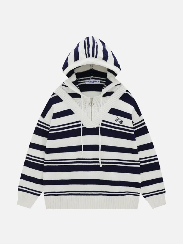Aelfric Eden Stripes Knitting Hoodie sold by Aelfric Eden