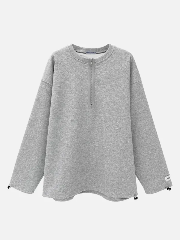Aelfric Eden Zip Up Collar Drawstring Sweatshirt sold by Aelfric Eden