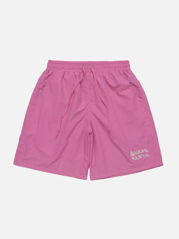 Aelfric Eden Solid Embroidery Letter Shorts sold by Aelfric Eden