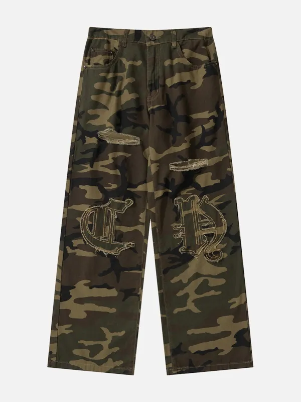 Aelfric Eden Camo Distressed Pants sold by Aelfric Eden