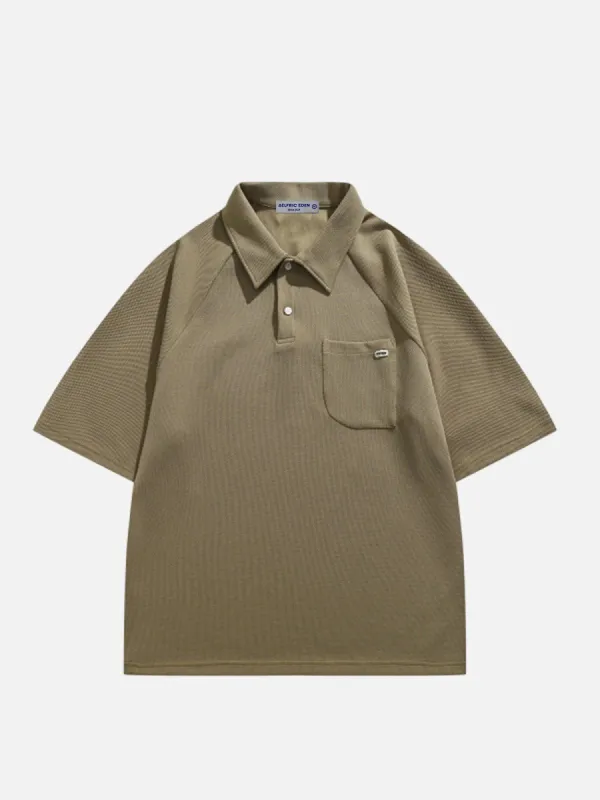 Aelfric Eden Vintage Solid Polo Collar Tee sold by Aelfric Eden