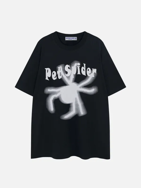 Aelfric Eden Spider Print Gothic Tee sold by Aelfric Eden