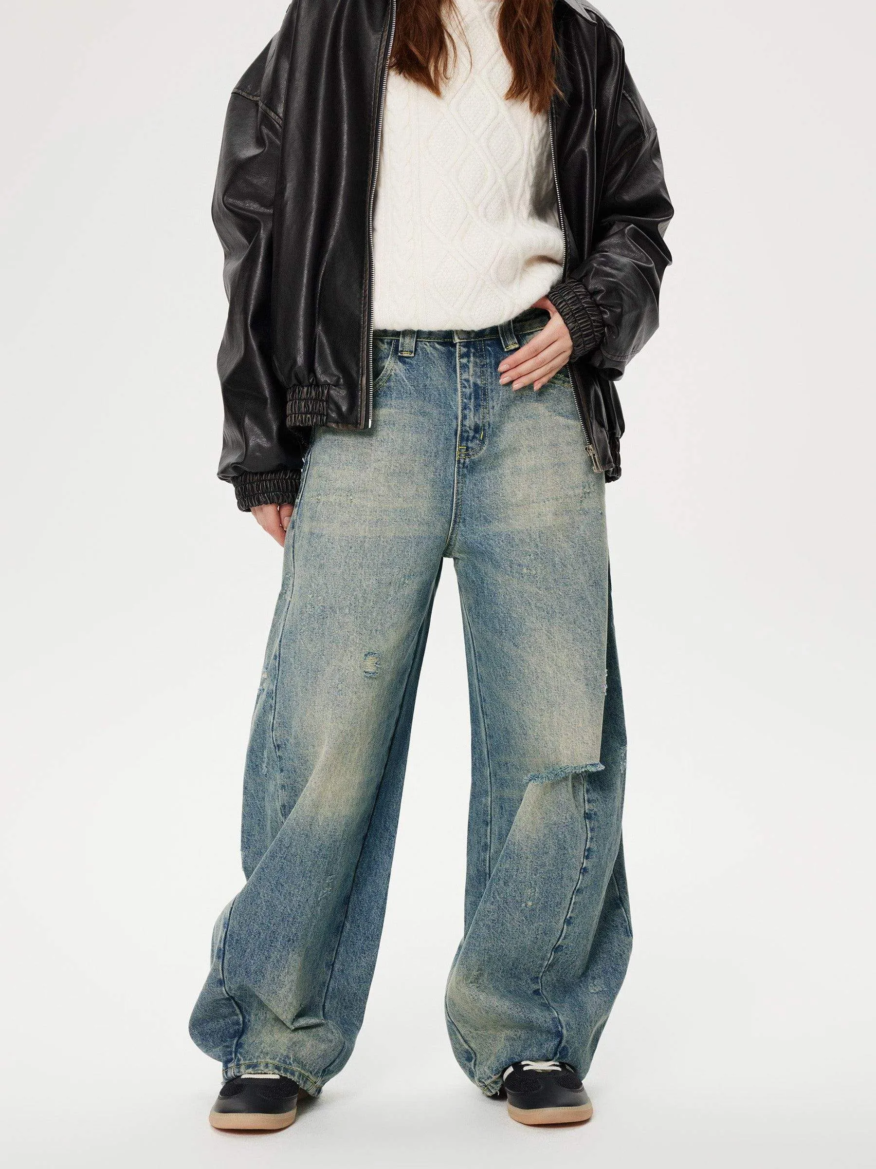 Aelfric Eden Baggy Ripped Jeans sold by Aelfric Eden product image thumbnail 3